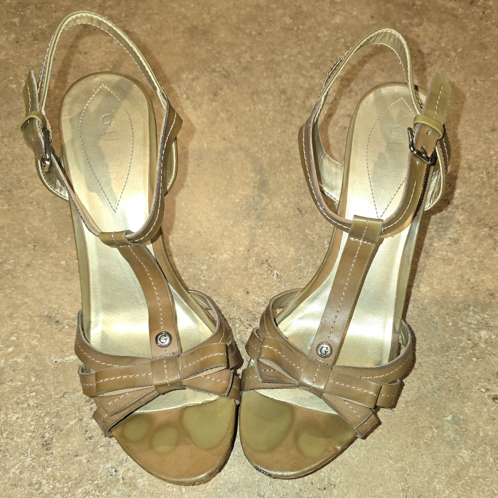 Guess Tan Strappy Sandals
